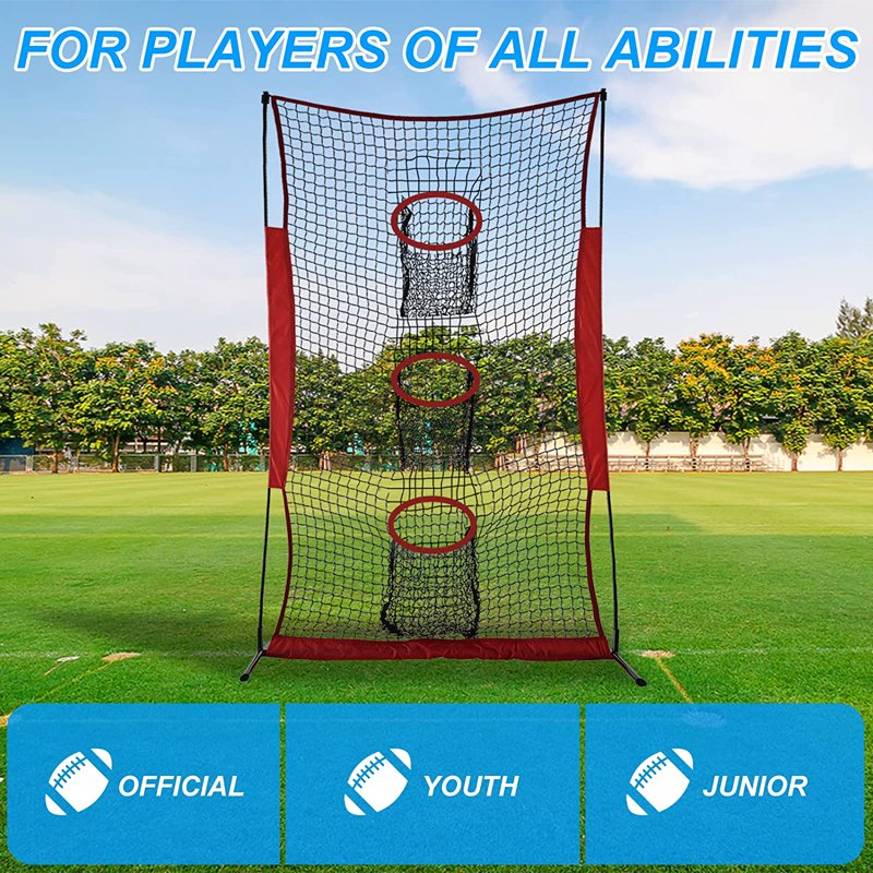 Football Kicking Net Practice Equipment - Improve Accuracy & Throwing Skills