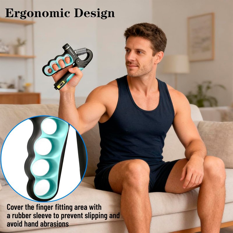 Adjustable Hand Grip Strength Trainer with Counter - Fitness & Recovery