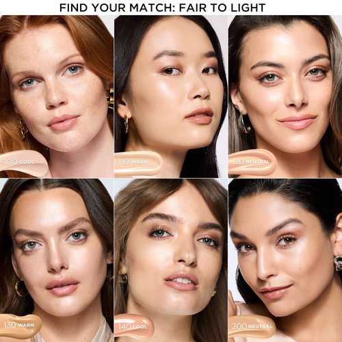 L’Oréal Paris Lumi Le Glow Skin Tint, Lightweight Water-Based Tinted Serum with Foundation-Like Coverage, Glow Illuminator, Warm 130, 0.85 Fl Oz
