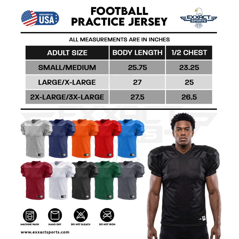 Men's Football Practice Jersey Lightweight Breathable Mesh Sports Uniform