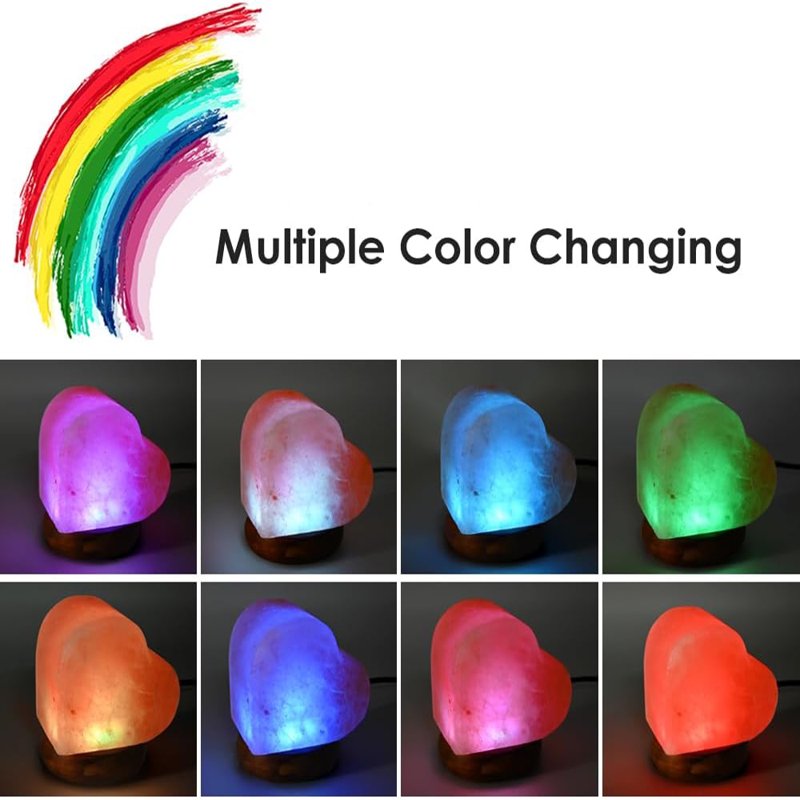 6.3-Inch Himalayan Salt Lamp with Dimmable LED, Home Decor, 1.5lbs