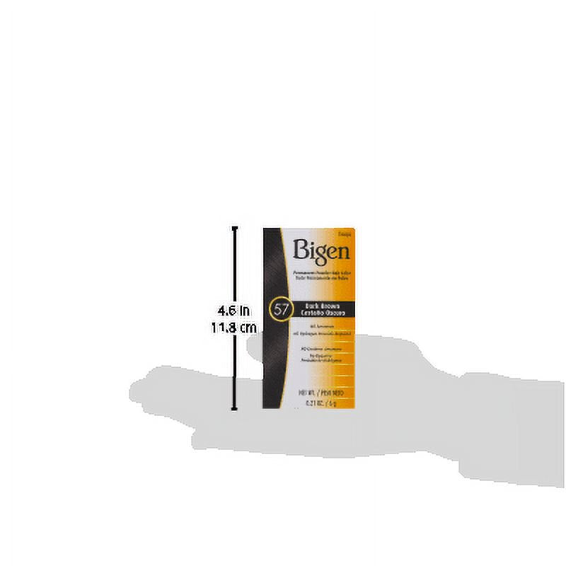 Permanent Hair Color Powder - Dark Brown & Black Brown Shades, 0.21 Oz