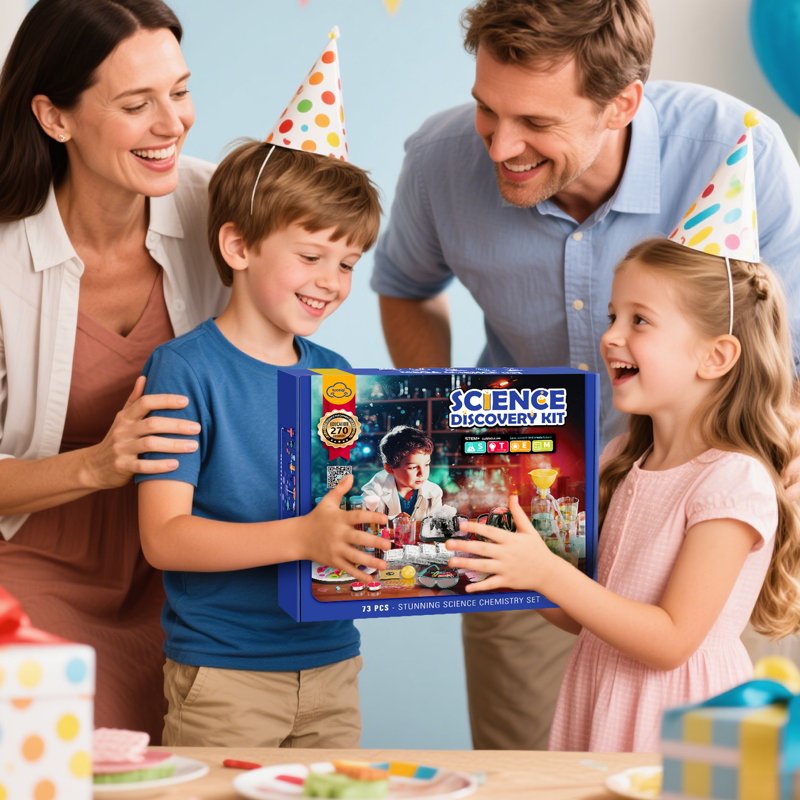Kids STEM Science Kit with 270 Experiments - Educational Volcano & Lab Set for Ages 5-12