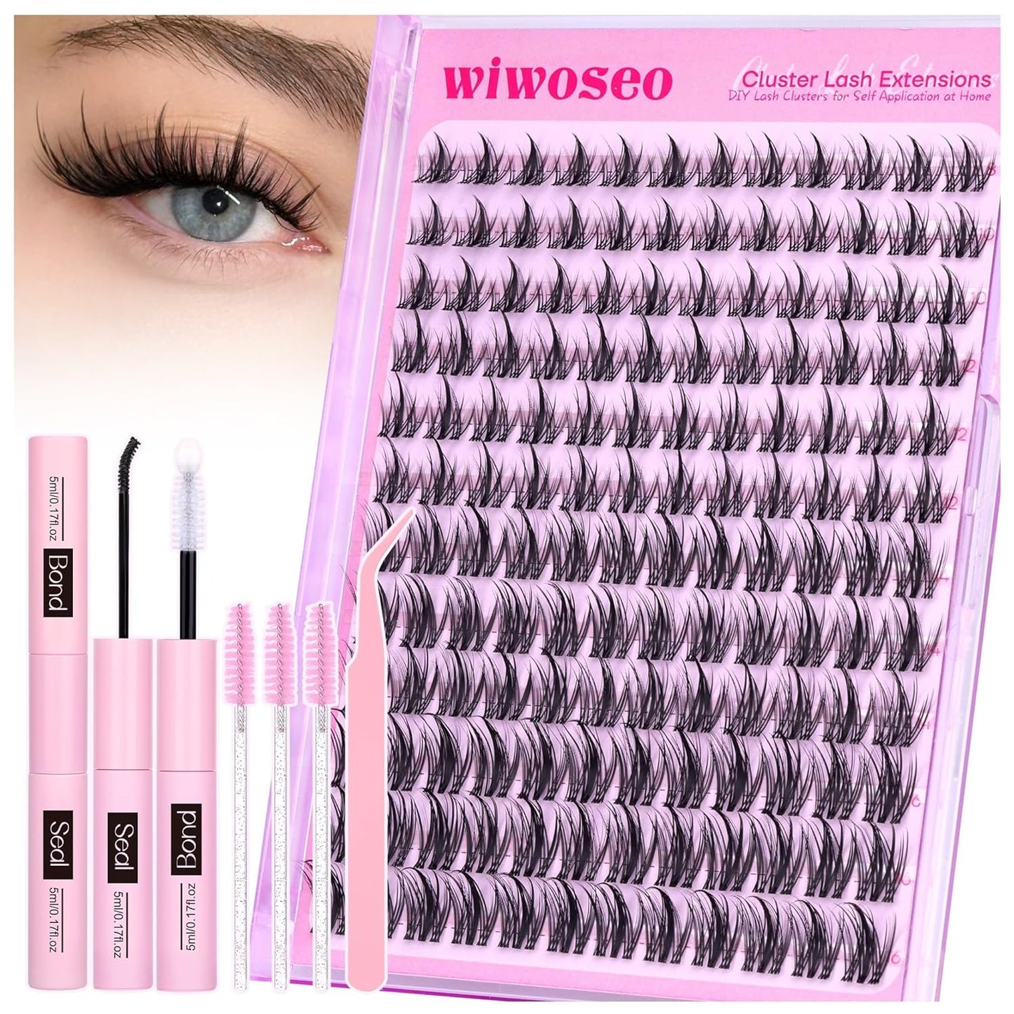 Manga Eyelash Clusters - Natural Look Anime Lash Extensions (8-16MM) for Beginners