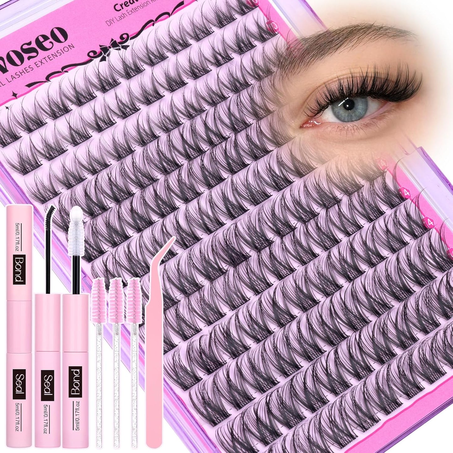 Manga Eyelash Clusters - Natural Look Anime Lash Extensions (8-16MM) for Beginners