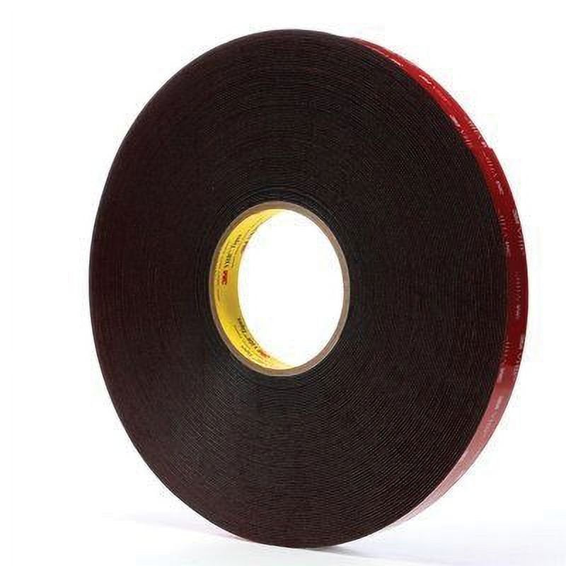 3M 5952 VHB Double Sided Foam Mounting Tape - Heavy Duty Black, 15 Yards