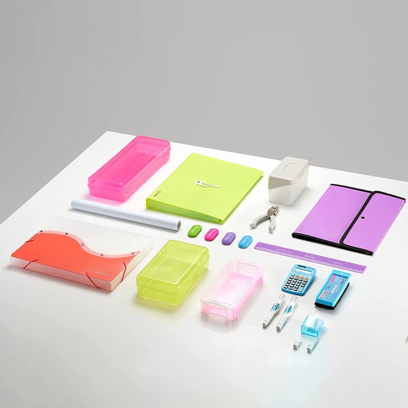 Multicolor 3 Ring Binders with Pockets - Office, School, Home Organization - 6 Pack