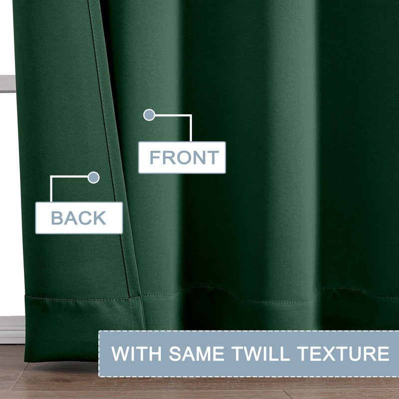 Blackout Curtains 2 Panels Set Thermal Insulated Privacy Window Treatment