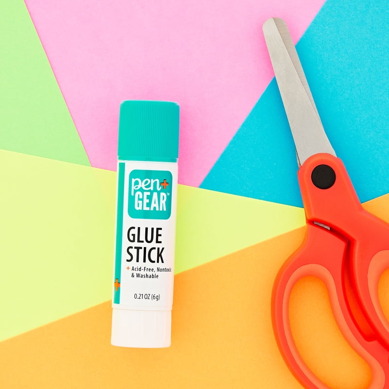 12 Pack Washable White Glue Sticks for Crafts & School Projects - 0.21 oz