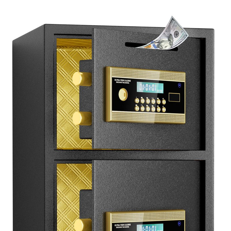 Large Fireproof Waterproof Security Safe with Digital LCD and Deposit Slot