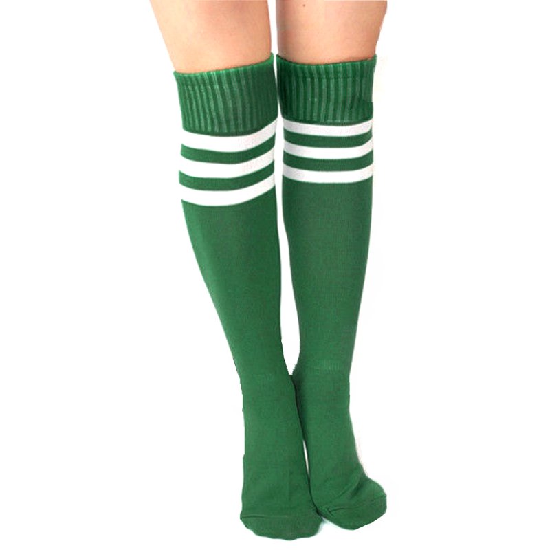 Rainbow 4 Pack Kids Soccer Socks - Cotton Team Socks for Boys & Girls (8-11 Years)