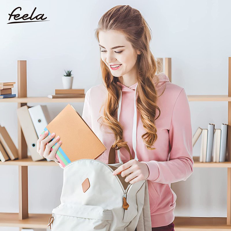 16 Pack Composition Notebooks with Kraft Covers & Pastel Spines - A5, 60 Pages