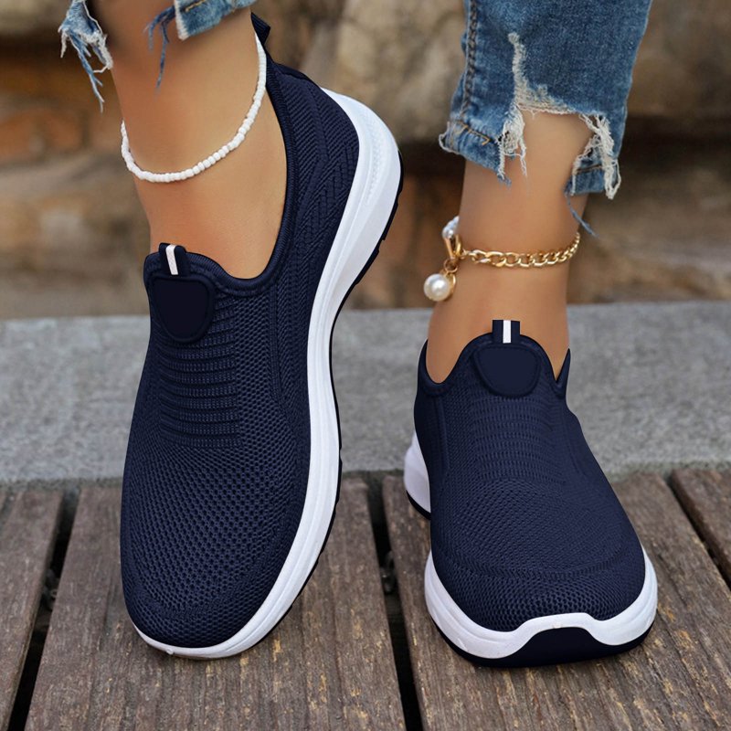 Orthopedic Women’s Walking Shoes with Arch Support Wide Fit Slip-On Mesh Comfortable Sneakers