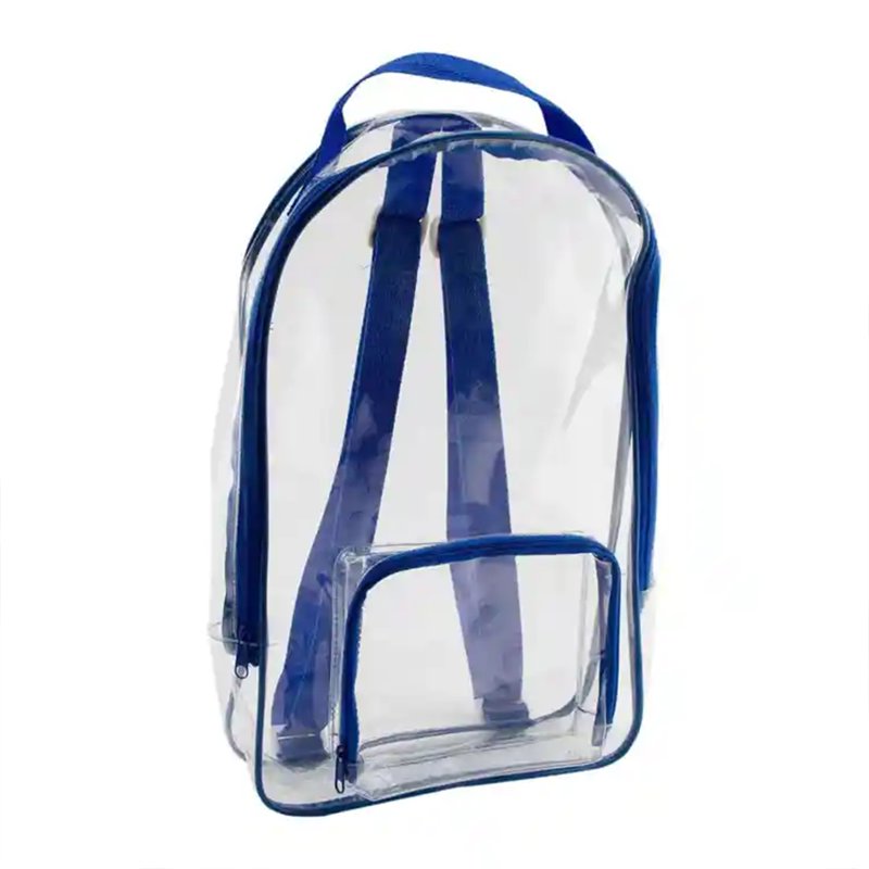 Clear Backpack with Front Pocket - 13x17 Inch Security Bag for School & Events