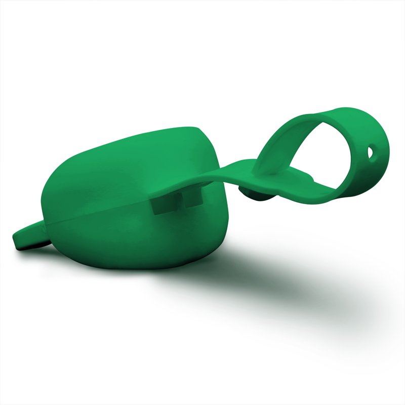 Youth Doubleguard Mouthguard for Football - Breathable & Safe, Kelly Green