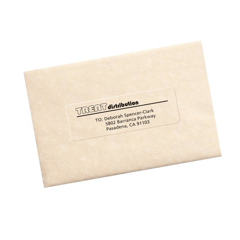 Clear Address Labels 700 Sheets 1-1/3 x 4 Inches Matte Permanent Adhesive