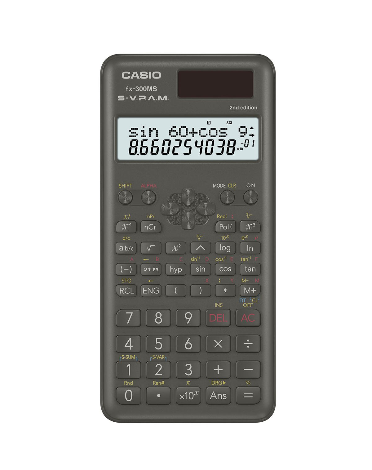 Scientific Calculator FX-300MSPLUS2 with 2-Line Display and Fraction Key
