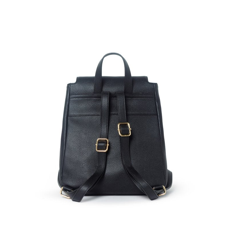 Unisex Black Legacy Backpack with Adjustable Straps and Multiple Compartments
