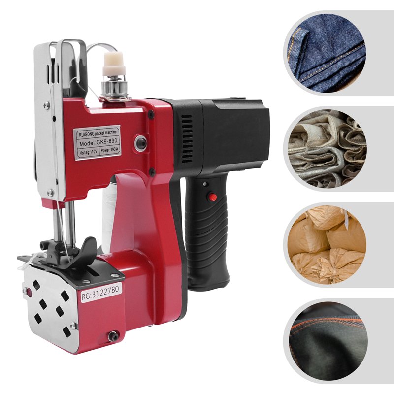 Portable Electric Sewing Machine for Leather Canvas Bag Stitching 190W