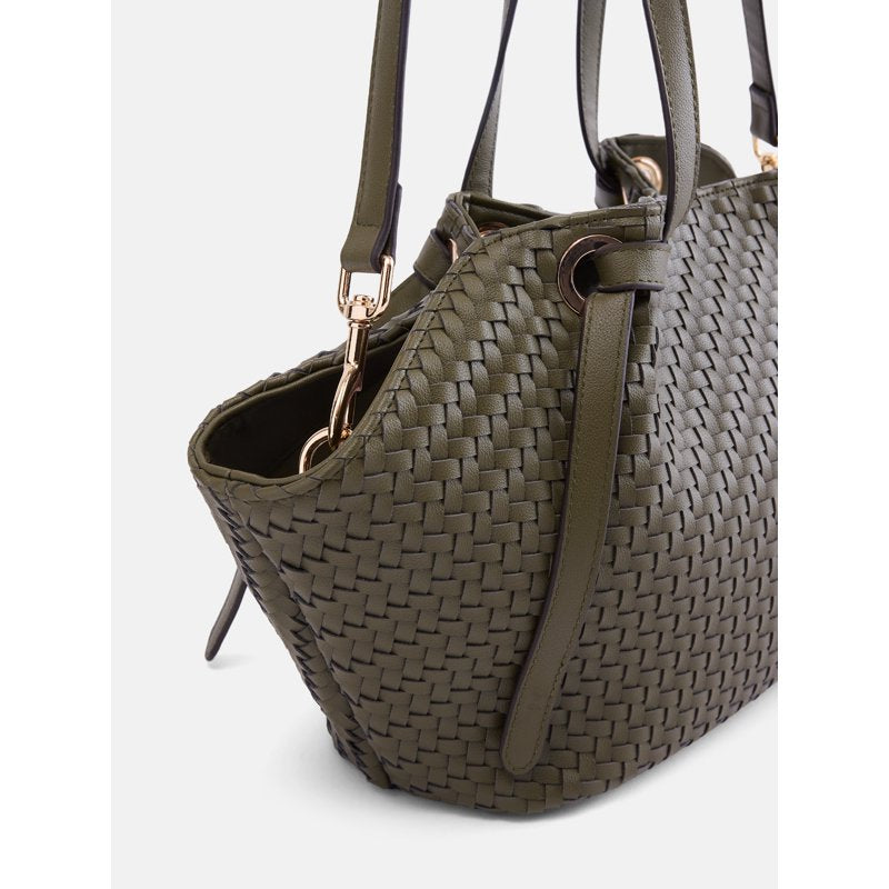 Women’s Mini Clam Tote Bag - Stylish Woven Design, Multiple Colors