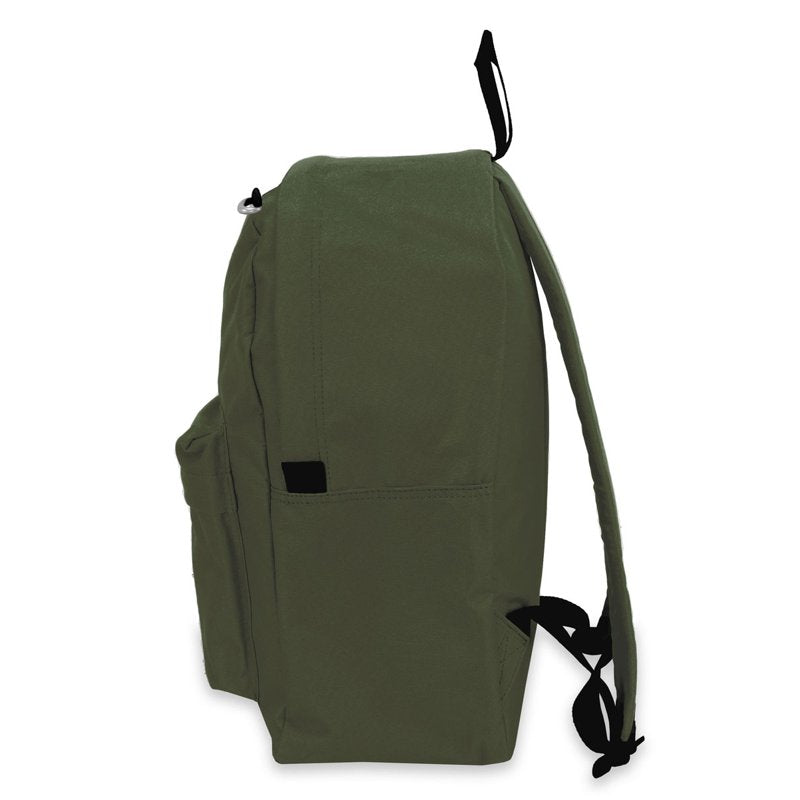 Unisex 16.5-Inch Classic Backpack with Spacious Main Compartment and Front Zipper Pocket