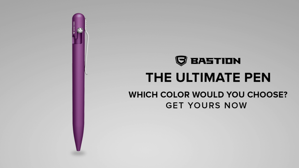 Refillable Aluminum Bolt Action Ballpoint Pen - Multiple Colors