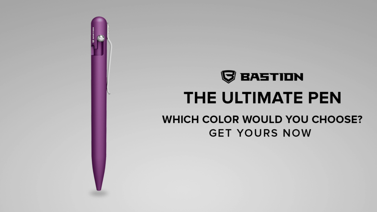 Refillable Aluminum Bolt Action Ballpoint Pen - Multiple Colors