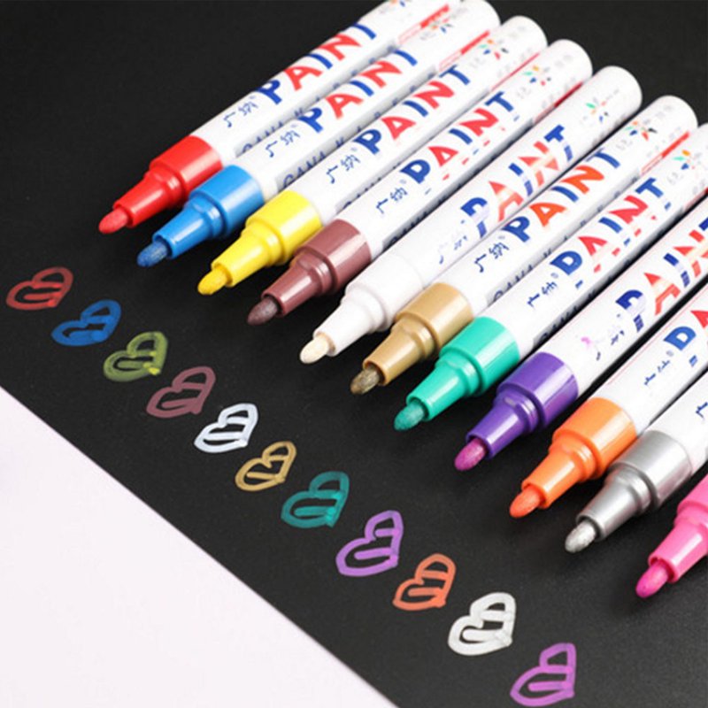 Paint Marker Pens 15ml Oil-Based Industrial Paint for Metal Glass Wood Plastic