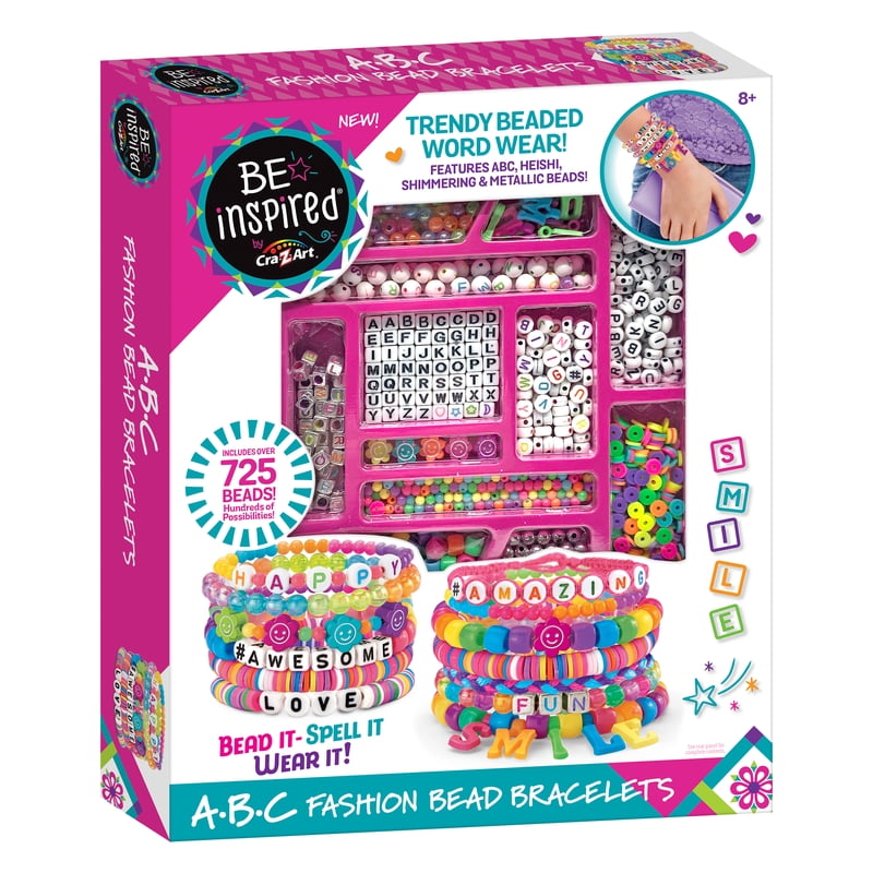 Girls & Tweens Friendship Bead Bracelet Kit with 750+ Alphabet Beads & Accessories