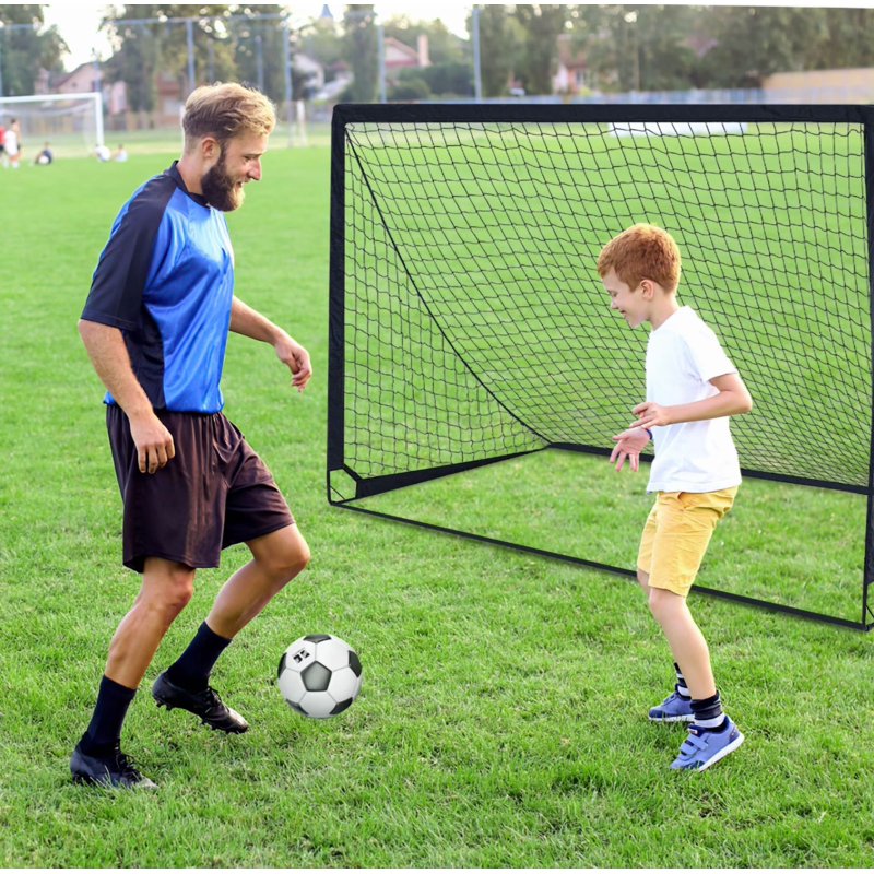 Vipuse 2 Pack Soccer Goals & Ball Set - 4x3 ft Portable Pop Up Soccer Training Kit (Black)
