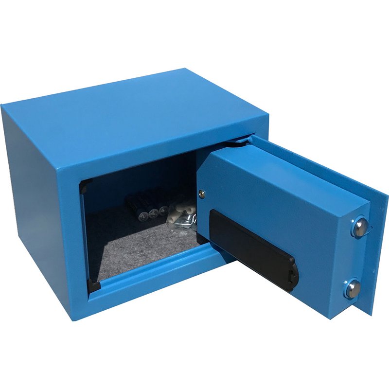 Impact Mounts Digital Wall Safe with Electronic Lock, Steel Construction, Blue ABLE-17EF