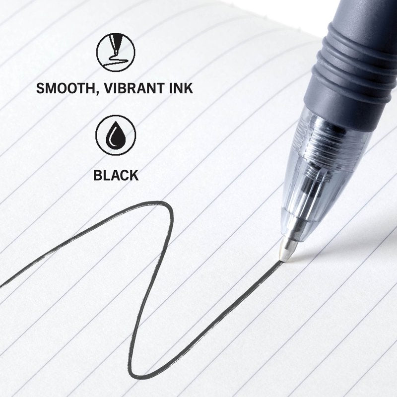 Zebra Z-Grip Retractable Ballpoint Pen 1.0mm Medium Tip Black Ink 18 Pack