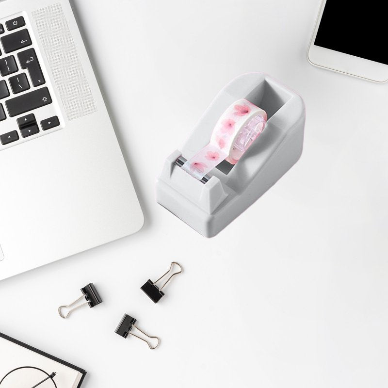 Desktop Tape Dispenser with Weighted Non-Skid Base - Office & Home Use