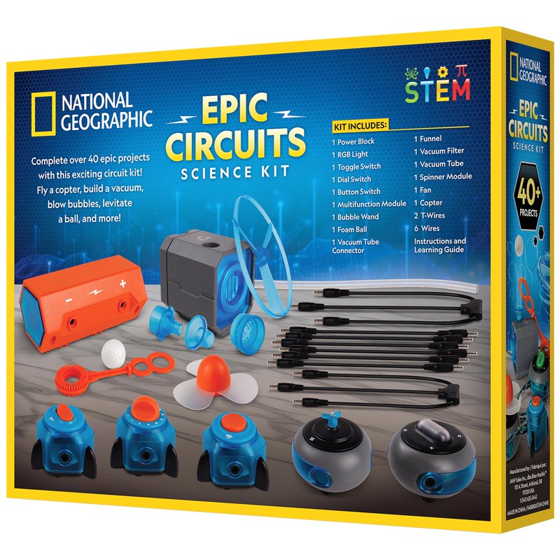 Circuit Building Science Kit for Kids - 40+ Projects, STEM Learning