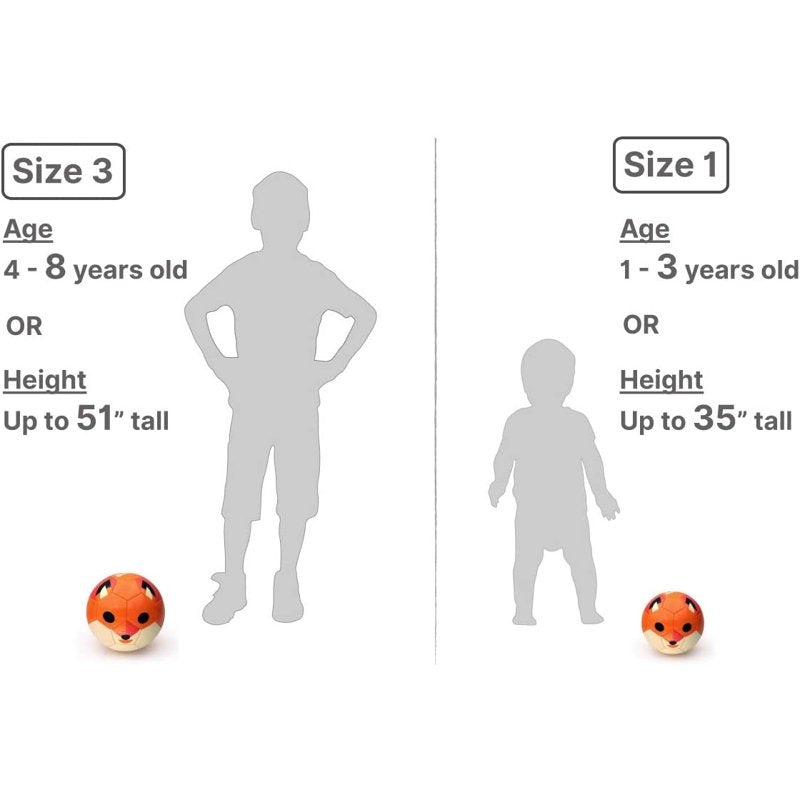 Daball Kid Size 1 Soccer Ball with Pump - Corgi Dog Variation (Ages 1-3)