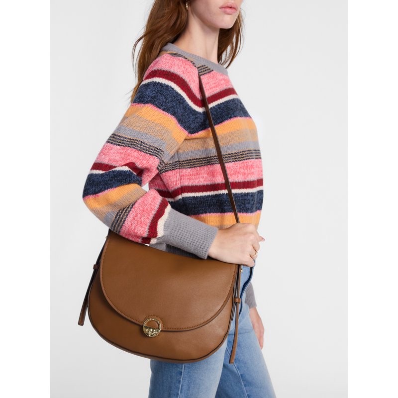 Large Crossbody Handbag for Women - Faux Leather, Multiple Colors