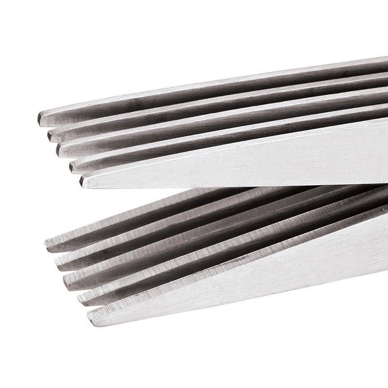 Shredding Scissors for Identity Protection - 10 Blades, Compact Design