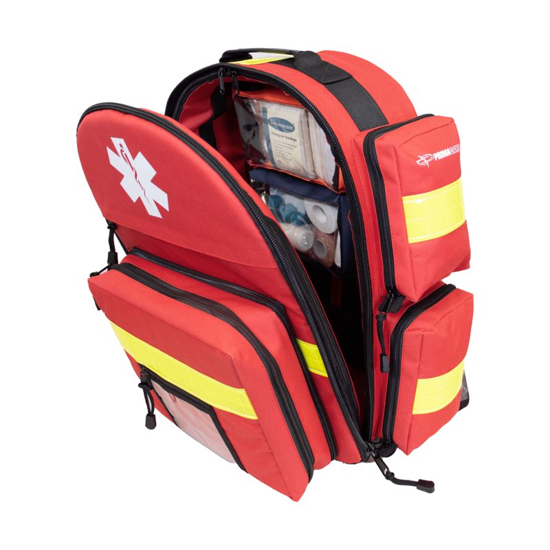 Trauma Emergency Medical Backpack Bag for O2 Tank and Supplies - 17x6x19 Inches