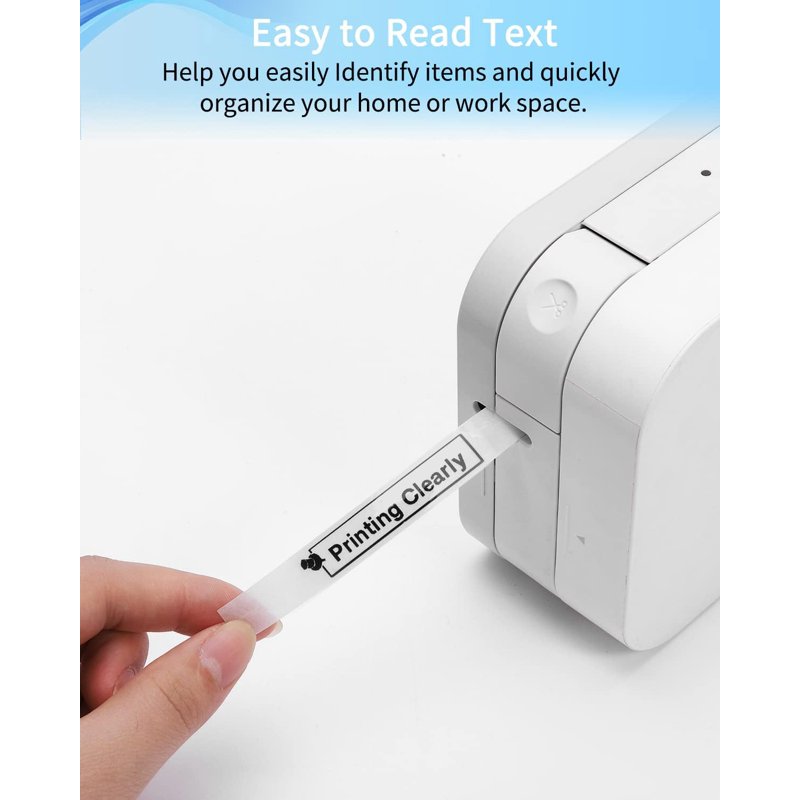 Replace Label Tape 12mm x 26.2ft for Brother P Touch TZe-131 2-Pack