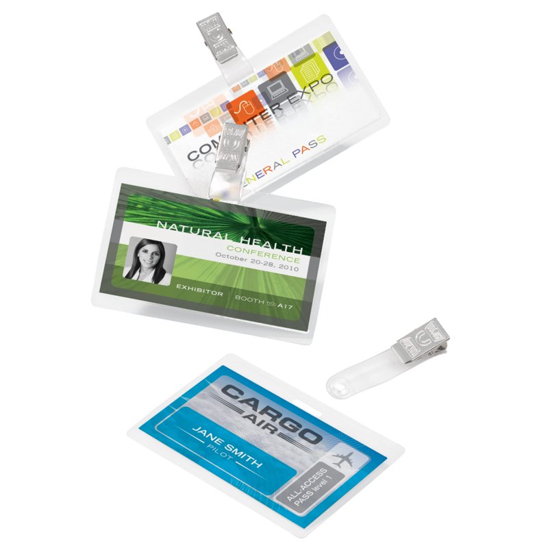 Laminating Pouches for ID Badges, 5 Mil, 2.5 x 3.75 Inches, Pack of 25