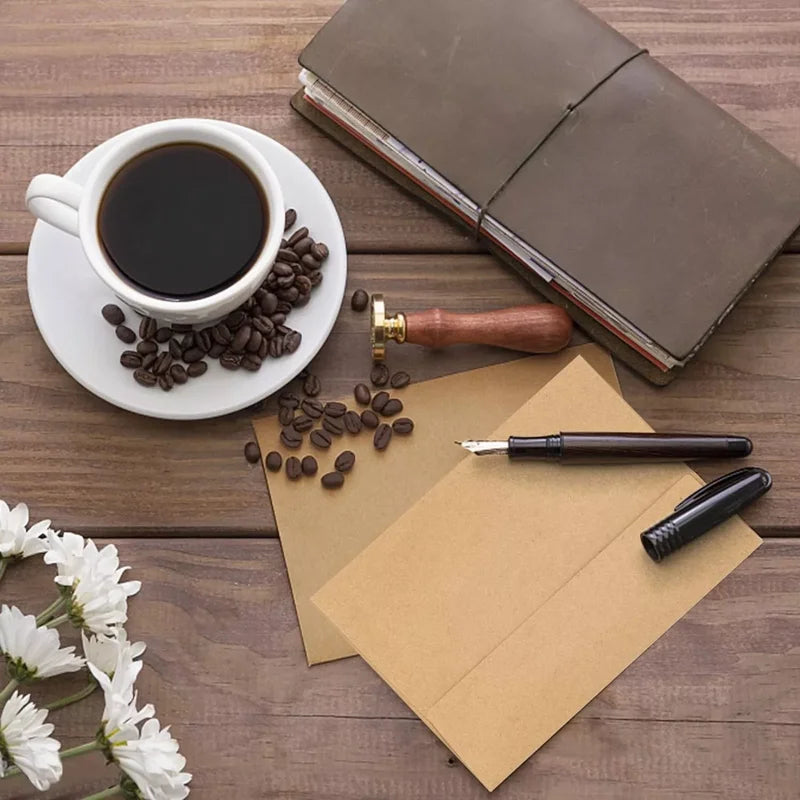 Brown Kraft Envelopes 5.25x7.25 Inches Self Seal Invitation Pack of 50