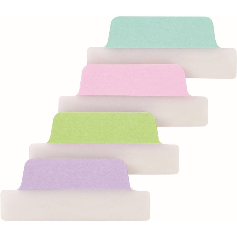 Assorted Pastel Page Tabs with Repositionable Adhesive - 48 Pack