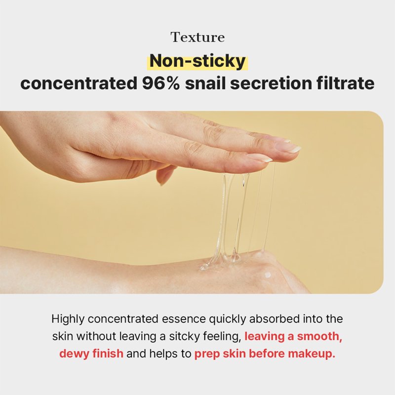 COSRX Snail 96 Mucin Power Essence - Hydrating Skin Boosting Serum 3.38 fl oz