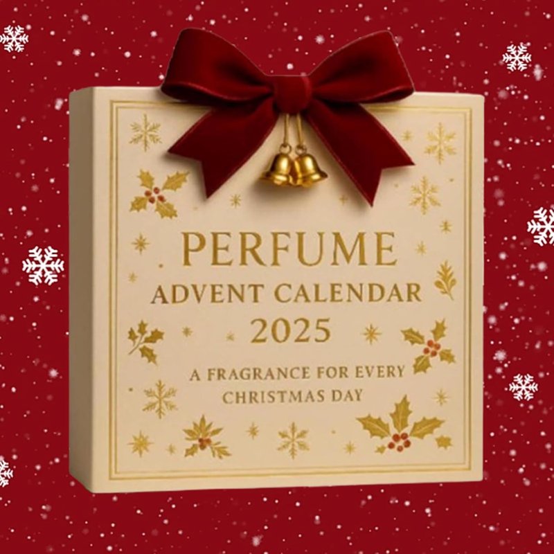 Holiday Advent Calendar with 24 Travel-Size Perfumes for Women & Men