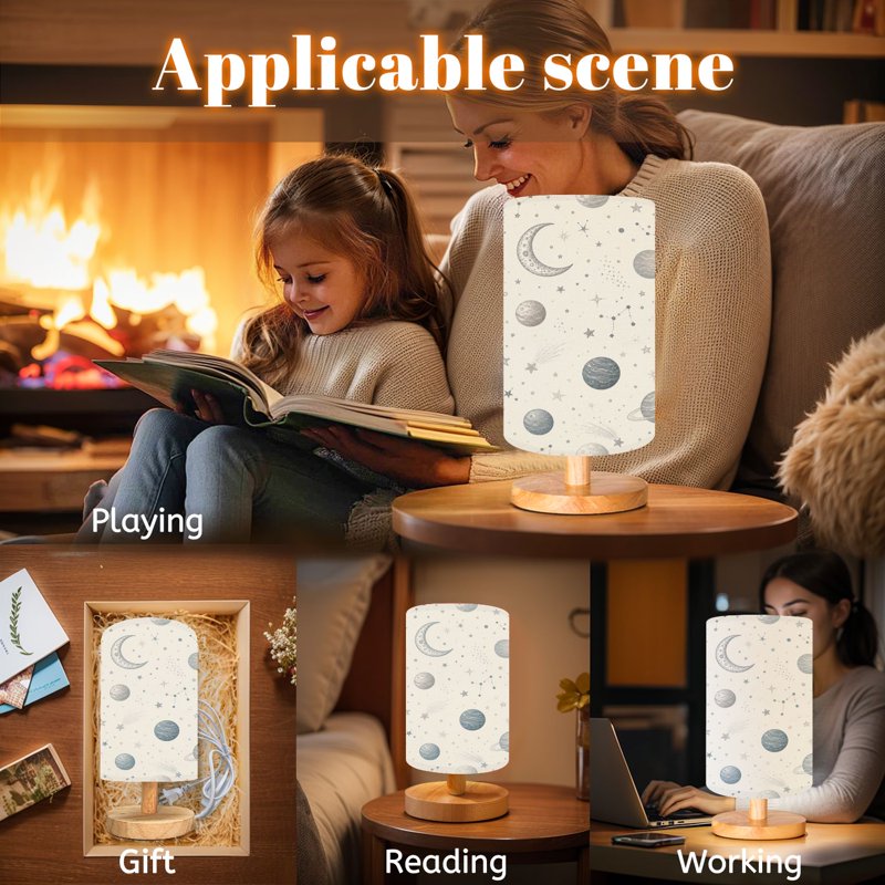 16-Color Dimmable Space Planet Night Light Lamp for Kids & Bedroom