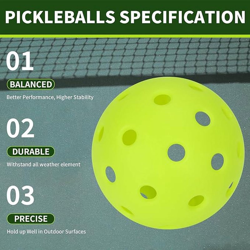 Bonison Durable Sportic Pickleballs, 4 Count (Variation: 4)