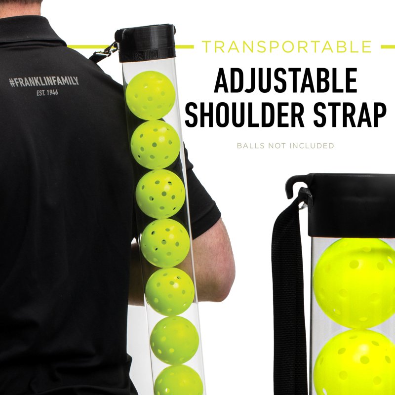 Pickleball Hopper Tube with Holder - Ball Picker Upper & Transport
