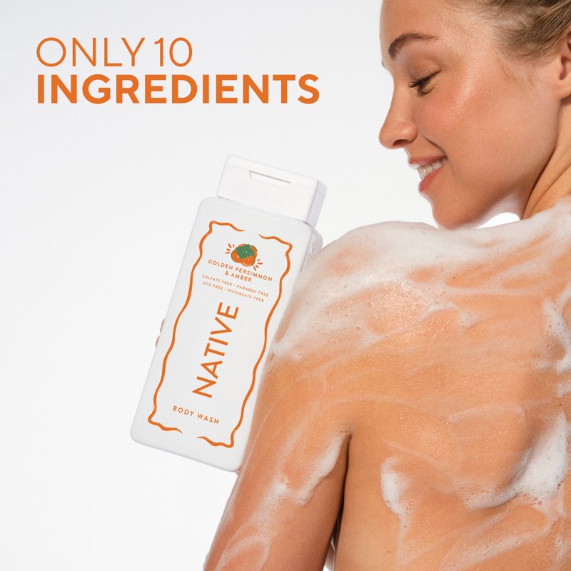 Sulfate-Free Body Wash with Golden Persimmon & Amber - 18 fl oz