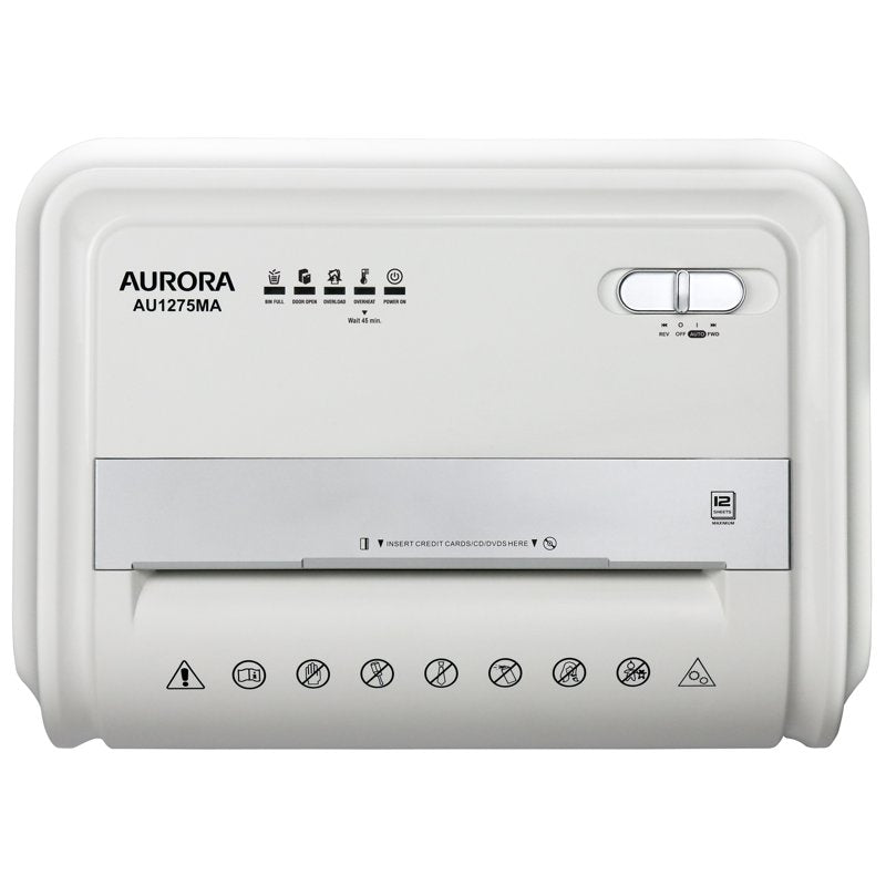High-Security 12-Sheet Micro Cut Shredder with Anti-Jam & 60-Minute Duty Cycle