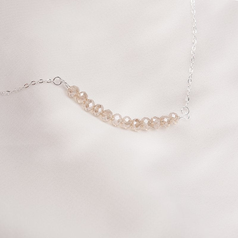 Sterling Silver Beads Necklace for 12th Birthday Girl - Customizable Gift
